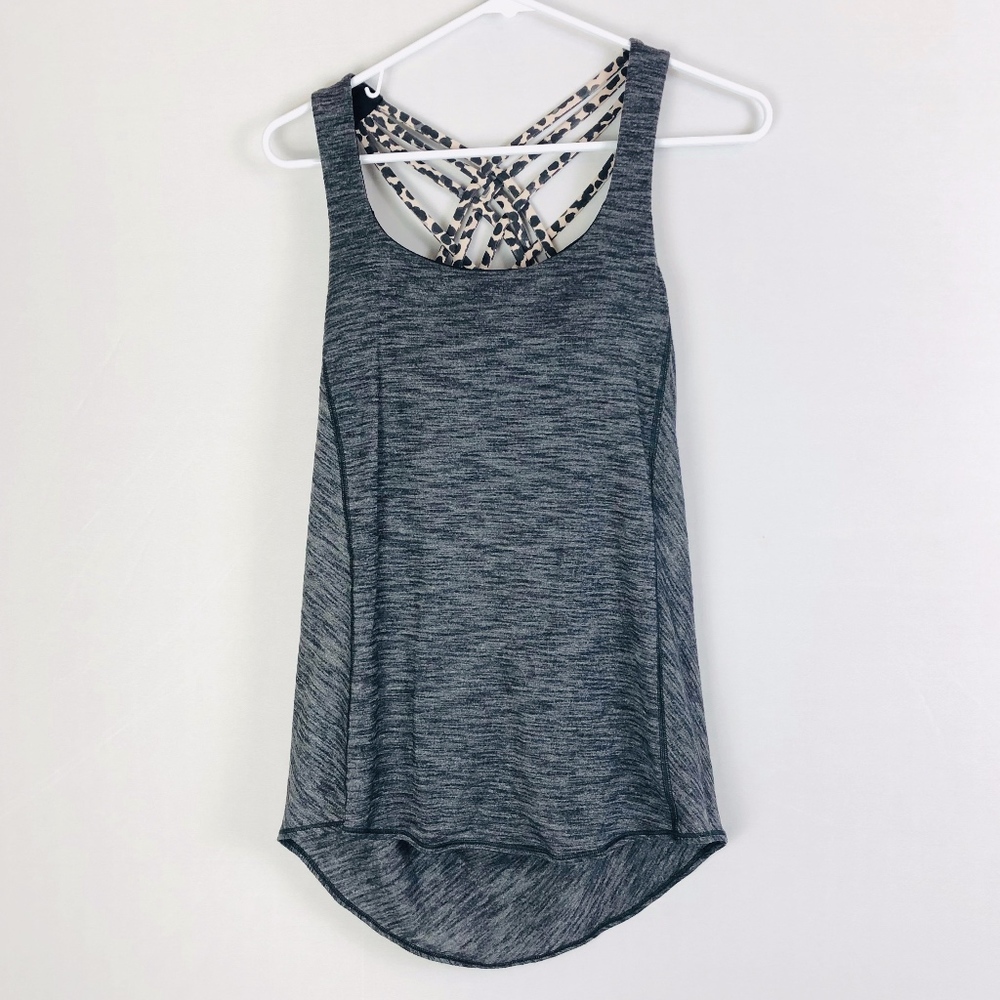 Lululemon Wild Tank Heather Black/Ace Spot Grain